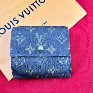 AUTHENTIC LOUIS VUITTON Monogram Porte-Monnaie Billets Tresor Wallet.